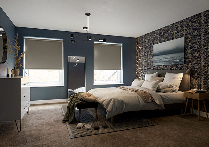 Trapani (Blackout), Espresso - Roller Blind - Image 7